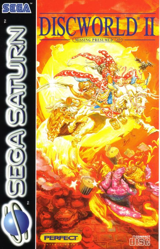 Discworld II box art for Sega Saturn